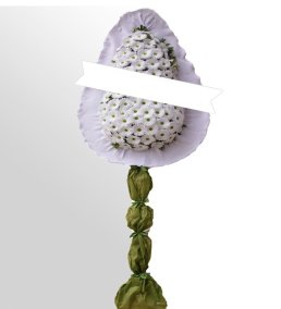 Yapay beyaz Gerbera Çelenk
